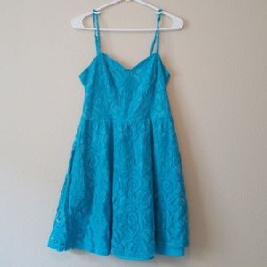 Cerulean blue dress